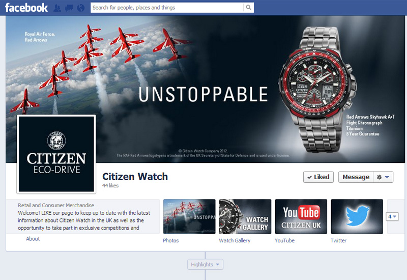 Citizen watches uk facebook